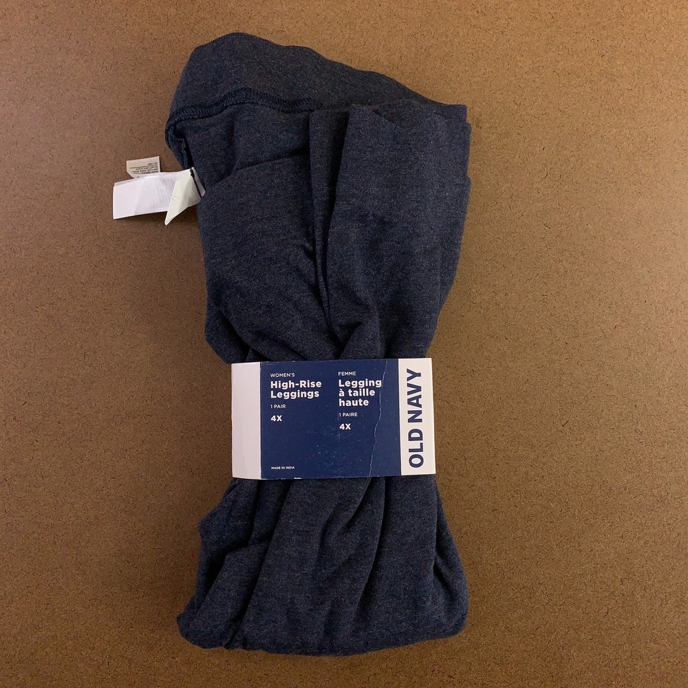 Old Navy Womens Size 4X Blue High Rise Jersey‎ Fashion Layering Leggings NWT